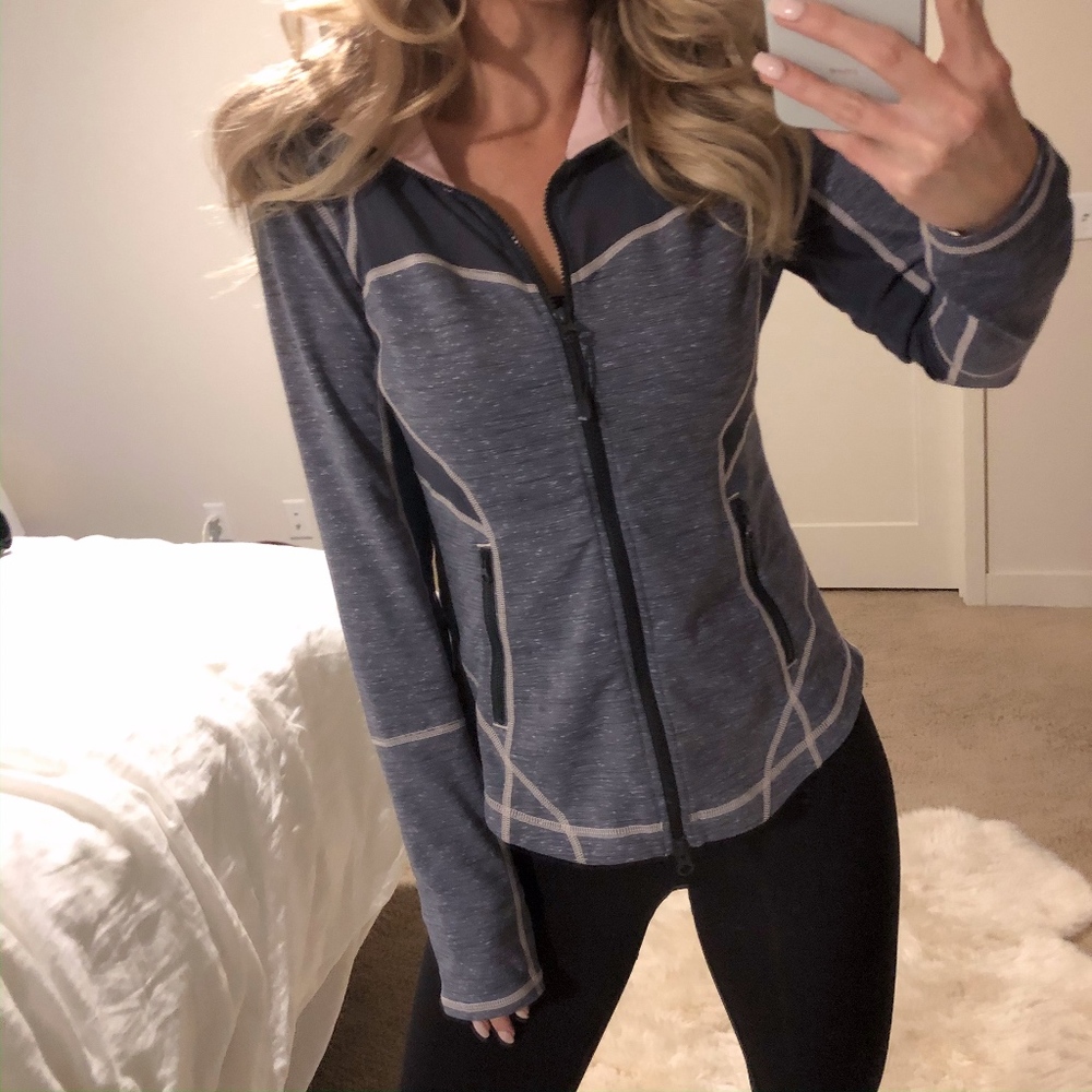 Zella Jacket - Grey/Pink